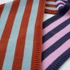 Colorblock Stripe Mini Ribbon Scarf