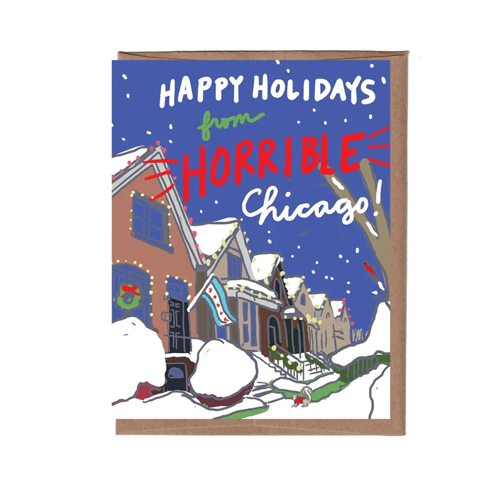 Happy Holidays from Horrible Chicago Card
