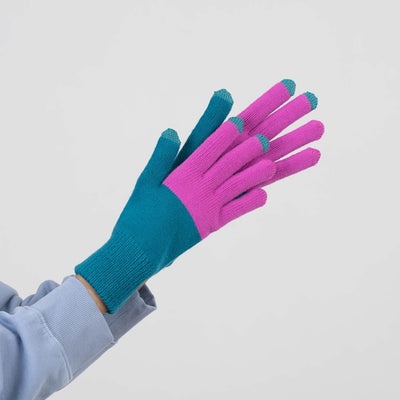 Colorblock Touchscreen Gloves