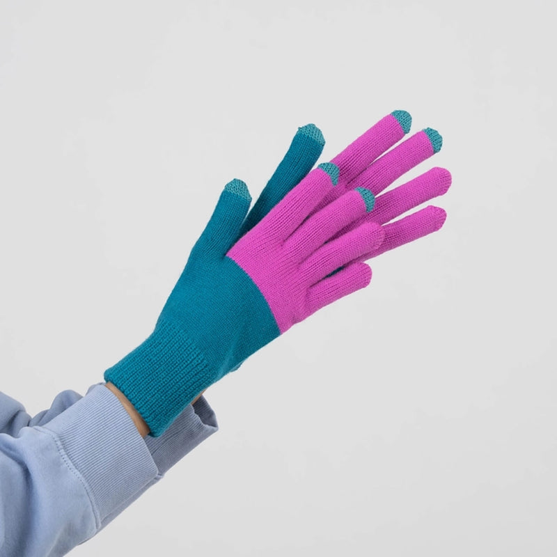 Colorblock Touchscreen Gloves