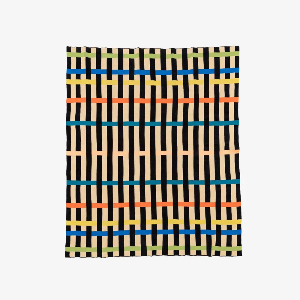 Ribbon Knit Throw Blanket
