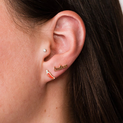 Hot Pepper Stud Earrings