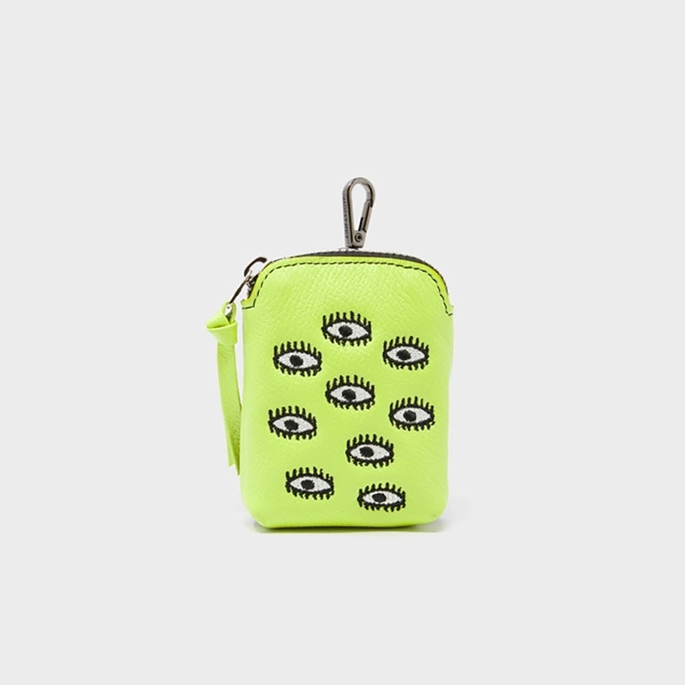 All Over Eyes Florence Pouch Charm - Sharp Green