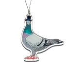Top Hat Pigeon Acrylic Ornament