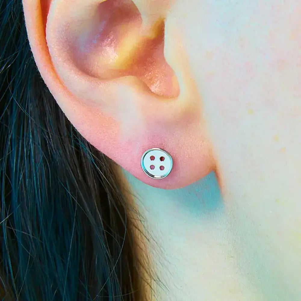 Button Earrings