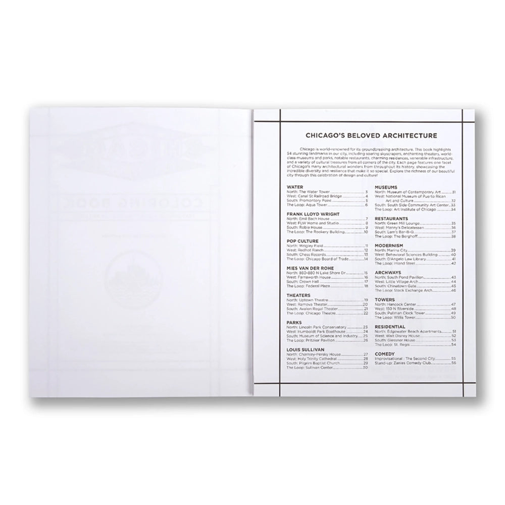 Chicago Architecture Coloring Book