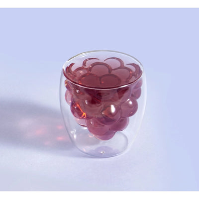 Double Wall Glass Grape Set