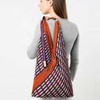 Sophia Terracotta Y Pleated Bag