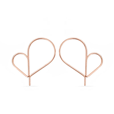Amora Small Hoops - Rose Gold