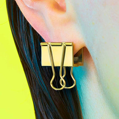 Binder Clip Single Earring