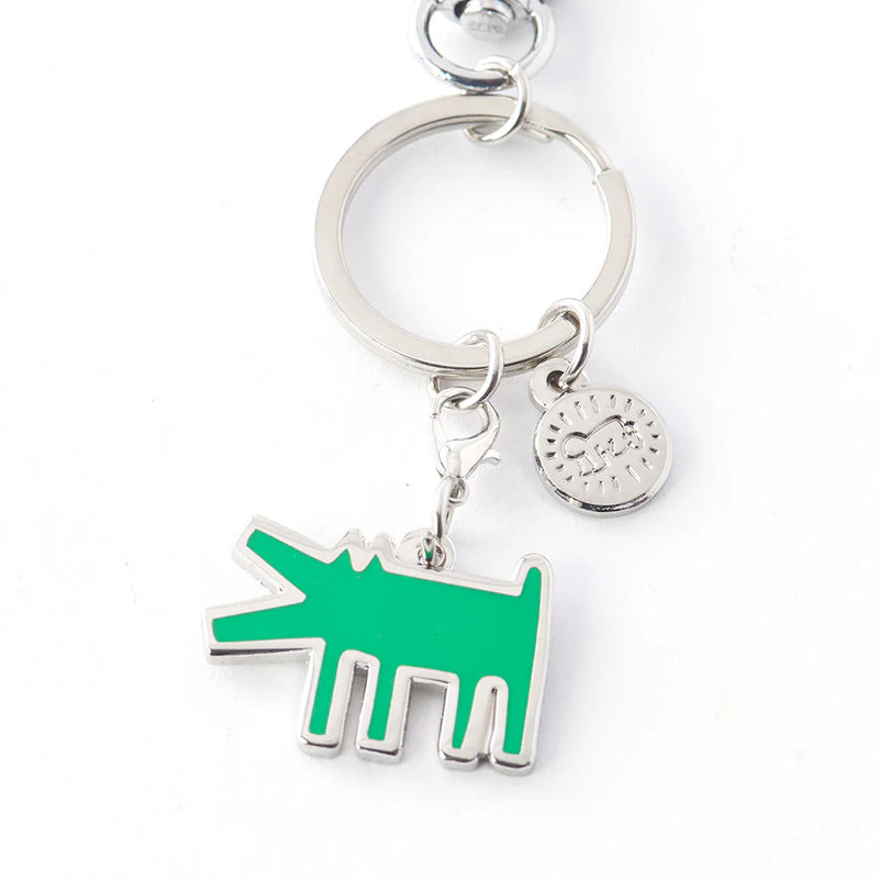 Keith Haring Barking Dog Keychain – MCA Chicago Store Keith Haring Barking Dog Keychain – MCA Chicago Store