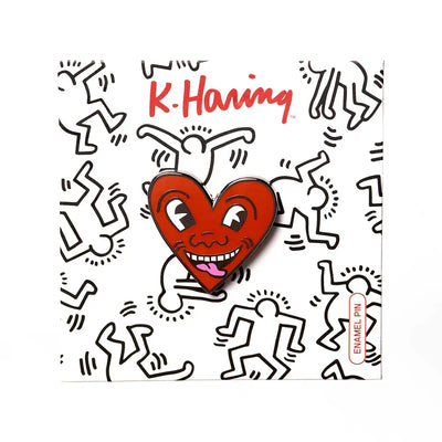 Keith Haring Smiling Heart Pin