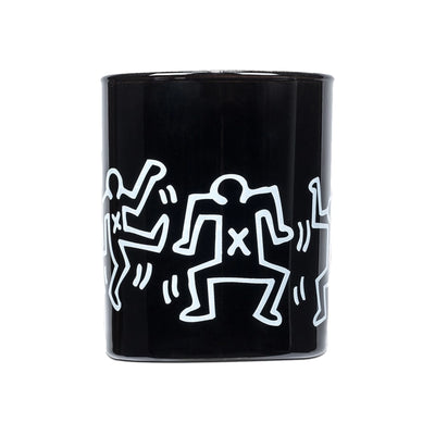 Haring White Men Drawings Candle