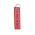 Chicago Embroidered Keychain