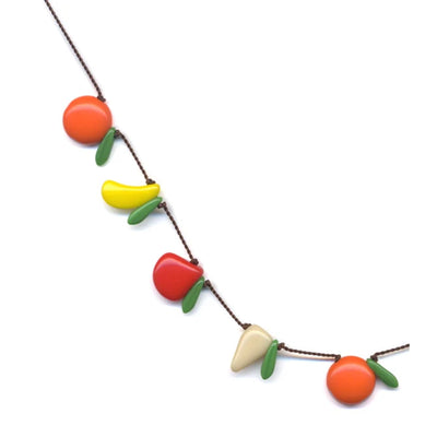 Glass Fruit Cocktail Necklace