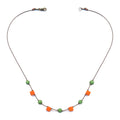 Glass Peas & Carrots Necklace