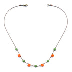 Glass Peas & Carrots Necklace