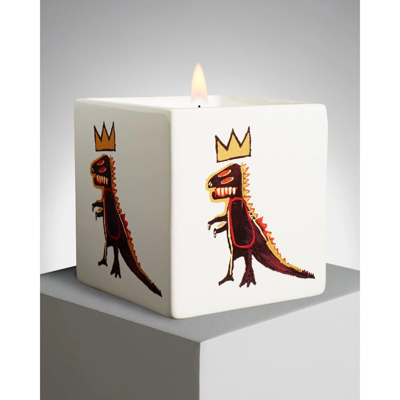 Basquiat Gold Dragon Square Candle