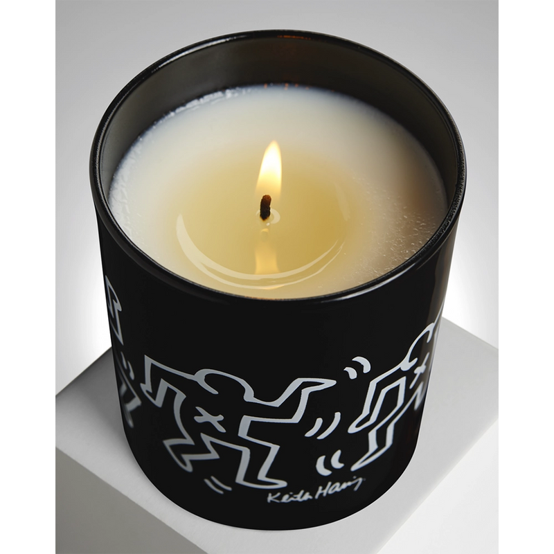 Haring White Men Drawings Candle