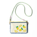 Lemons Beaded Clutch Purse