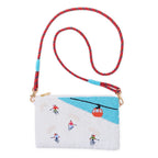 Skiers Beaded Clutch Purse