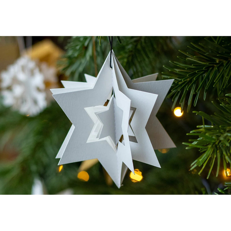 Clara Star Paper Ornament Set