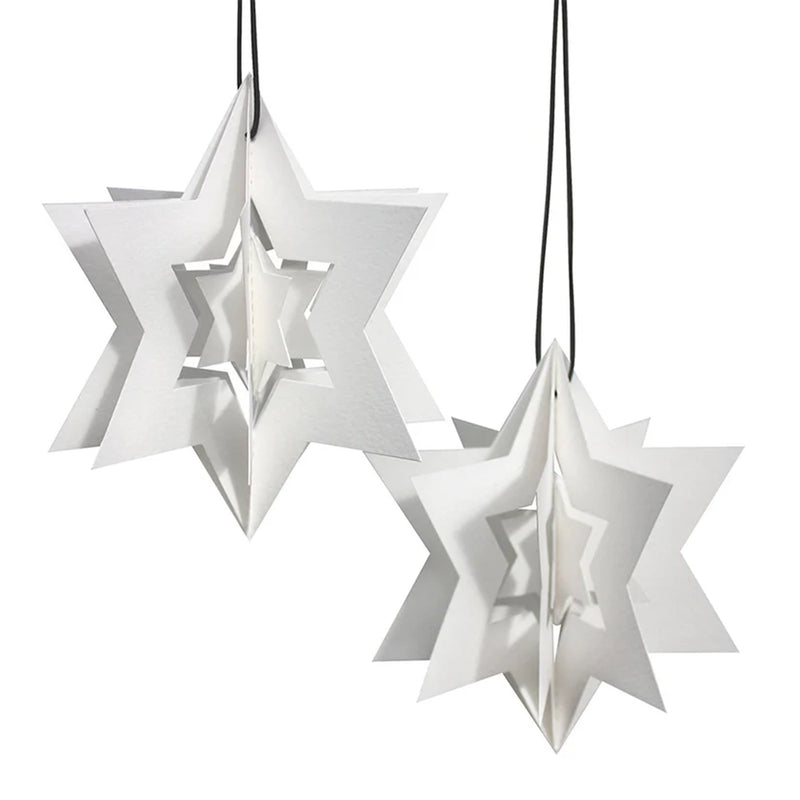 Clara Star Paper Ornament Set