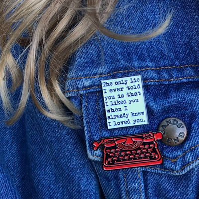 WRDSMTH 'only lie' Pin