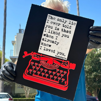 WRDSMTH 'only lie' Print - 11"x14"