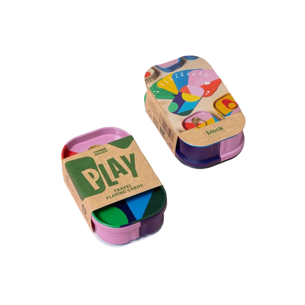 Two colorful card games in their packaging on a white background