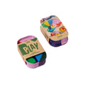 Two colorful card games in their packaging on a white background