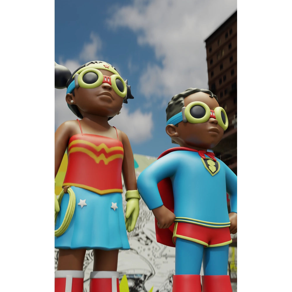 Hebru Brantley Power Duo Figure 66'