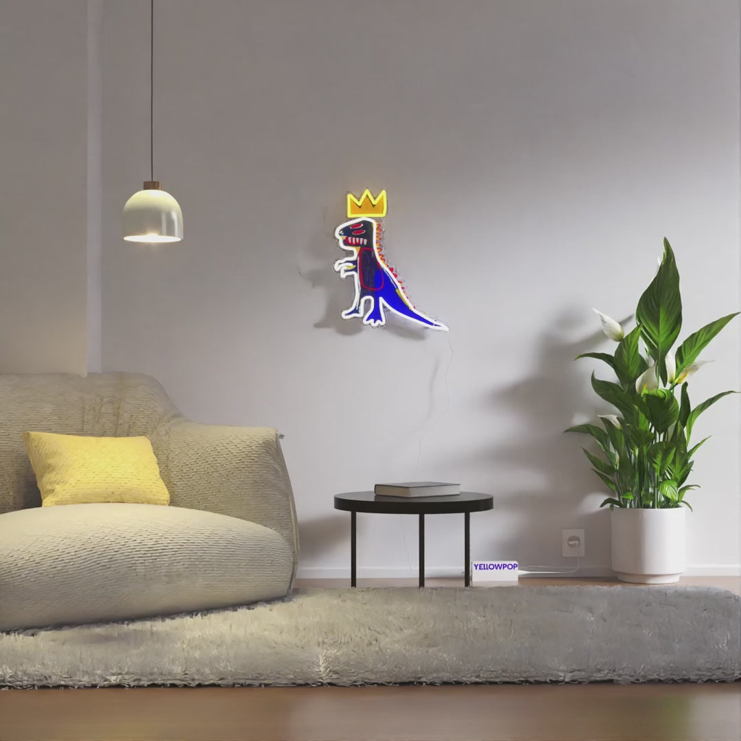 Basquiat Pez Dispenser Neon Sign