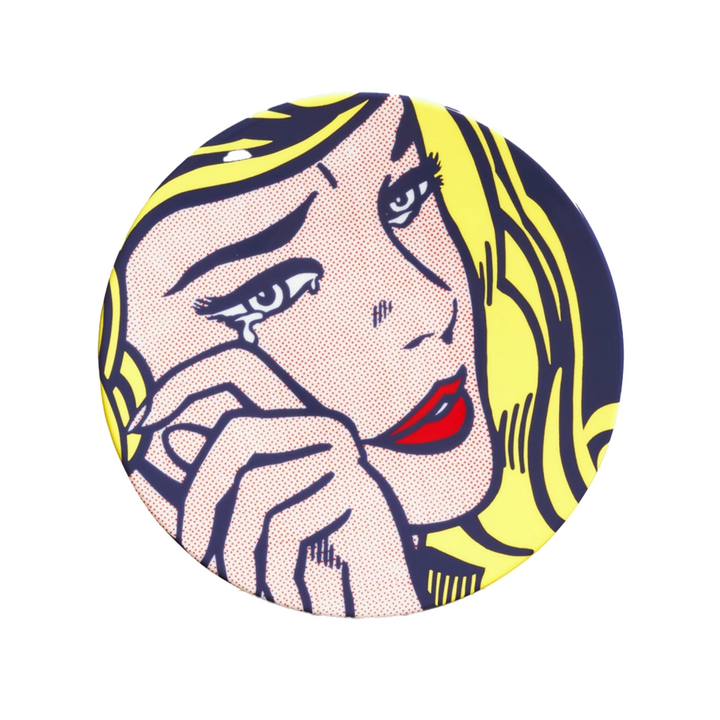 Lichtenstein Crying Girl Plate – MCA Chicago Store