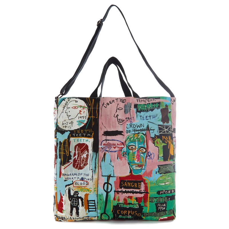 Basquiat In Italian Crossbody Tote Bag