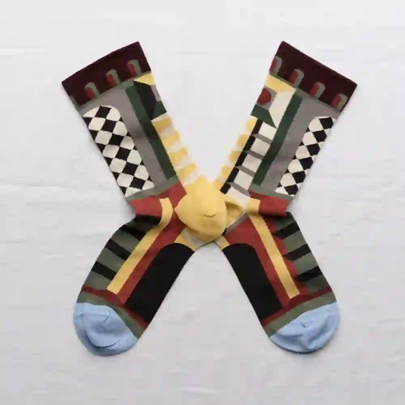 Stage Set Pattern Socks