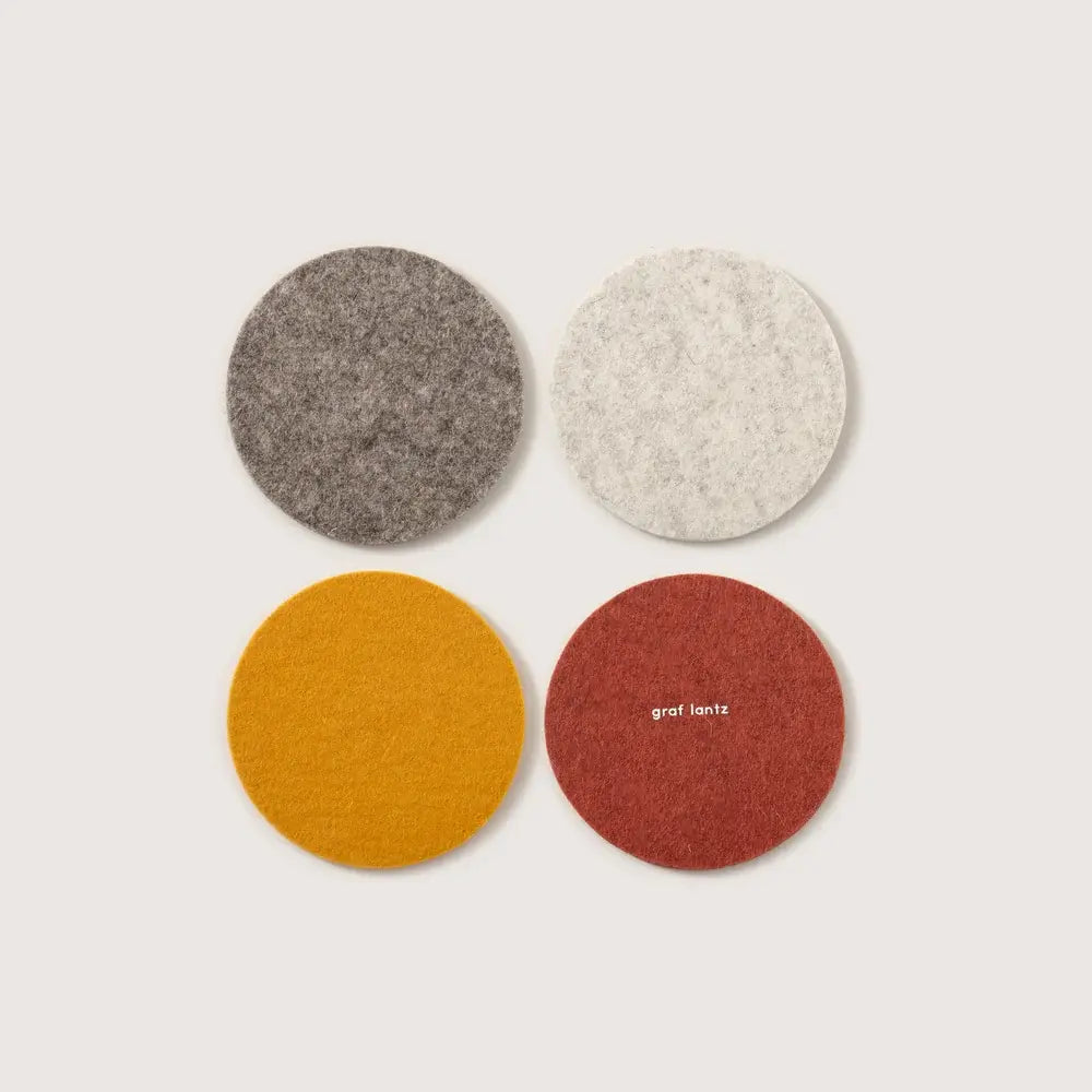Bierfilzl Round Coasters - Set of 4