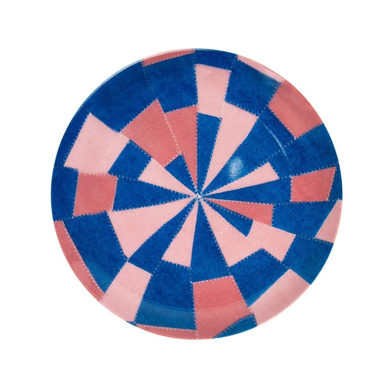 Louise Bourgeois Pink and Blue Pattern Plate