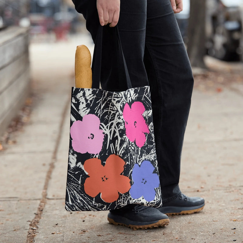 Warhol Flowers Tote Bag