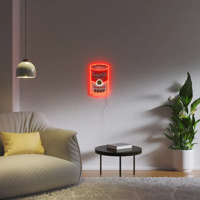 NEW Andy Warhol Campbell's Soup Neon Sign