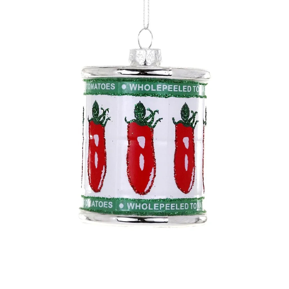 Whole Peeled Tomato Can Ornament