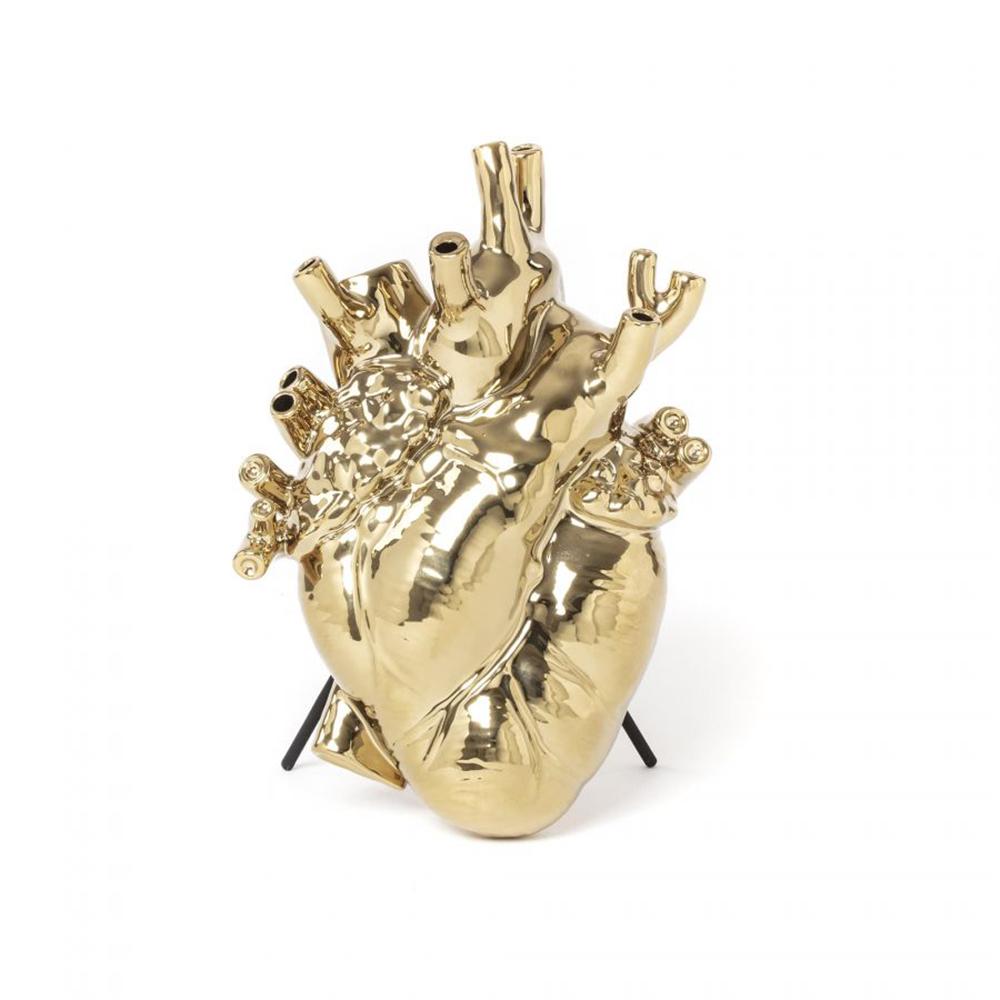 Seletti Love in Bloom Heart Vase - Gold – MCA Chicago Store