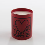 Haring Running Heart Candle  
