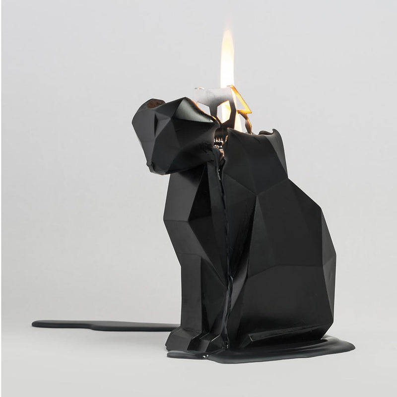 Kisa Cat Skeleton Candle Blue Scented 