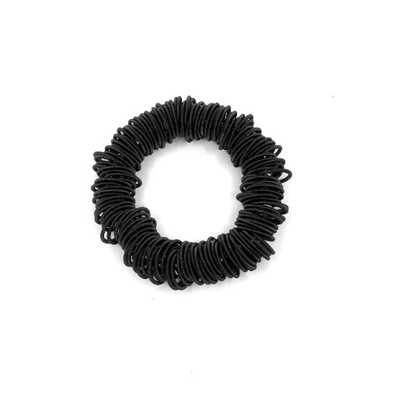 Looped Piano Wire Spring Bracelet Black 