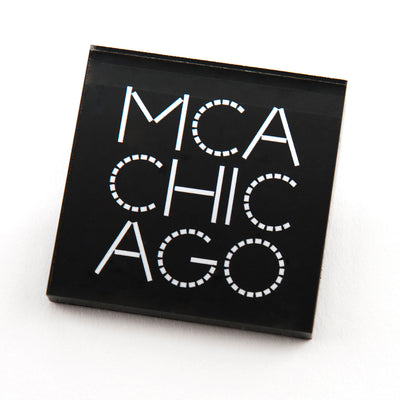 MCA Chicago Logo Magnet Black & White 
