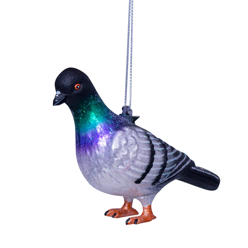 Pigeon Glass Ornament  