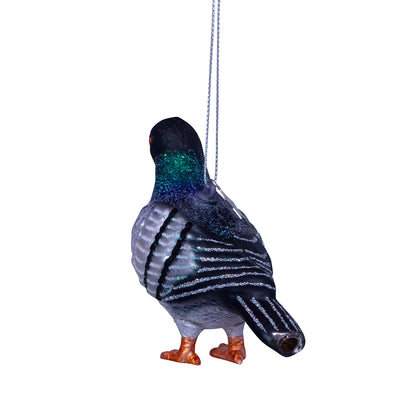 Pigeon Glass Ornament  