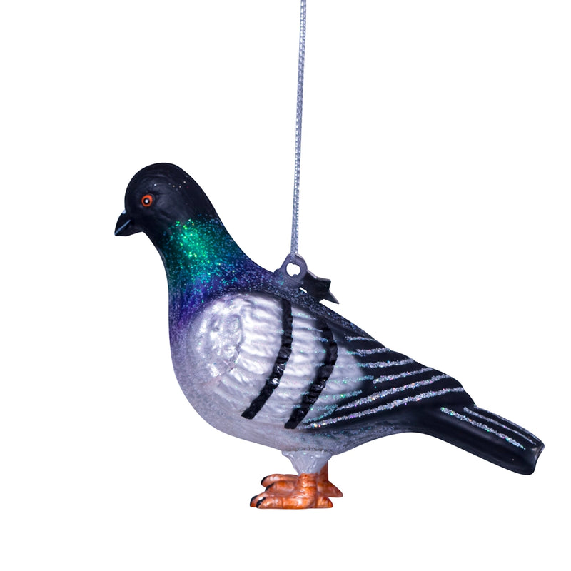 Pigeon Glass Ornament  