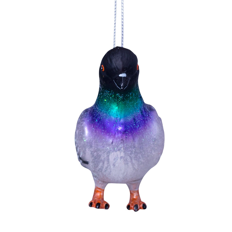 Pigeon Glass Ornament  